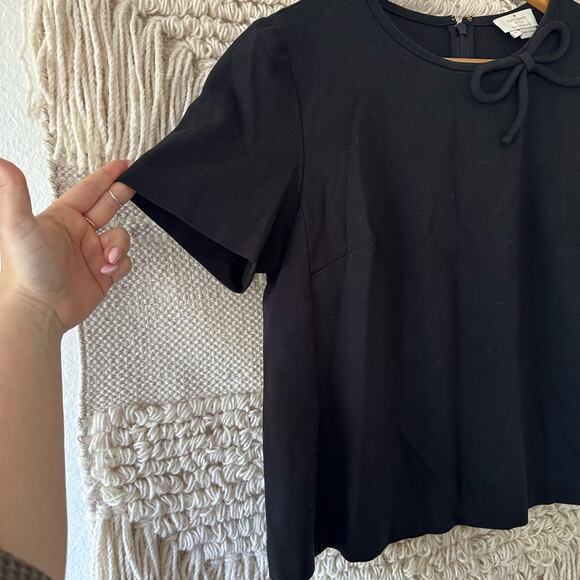 Kate Spade Bow Neck Slightly Cropped Top - Picture 5 of 7